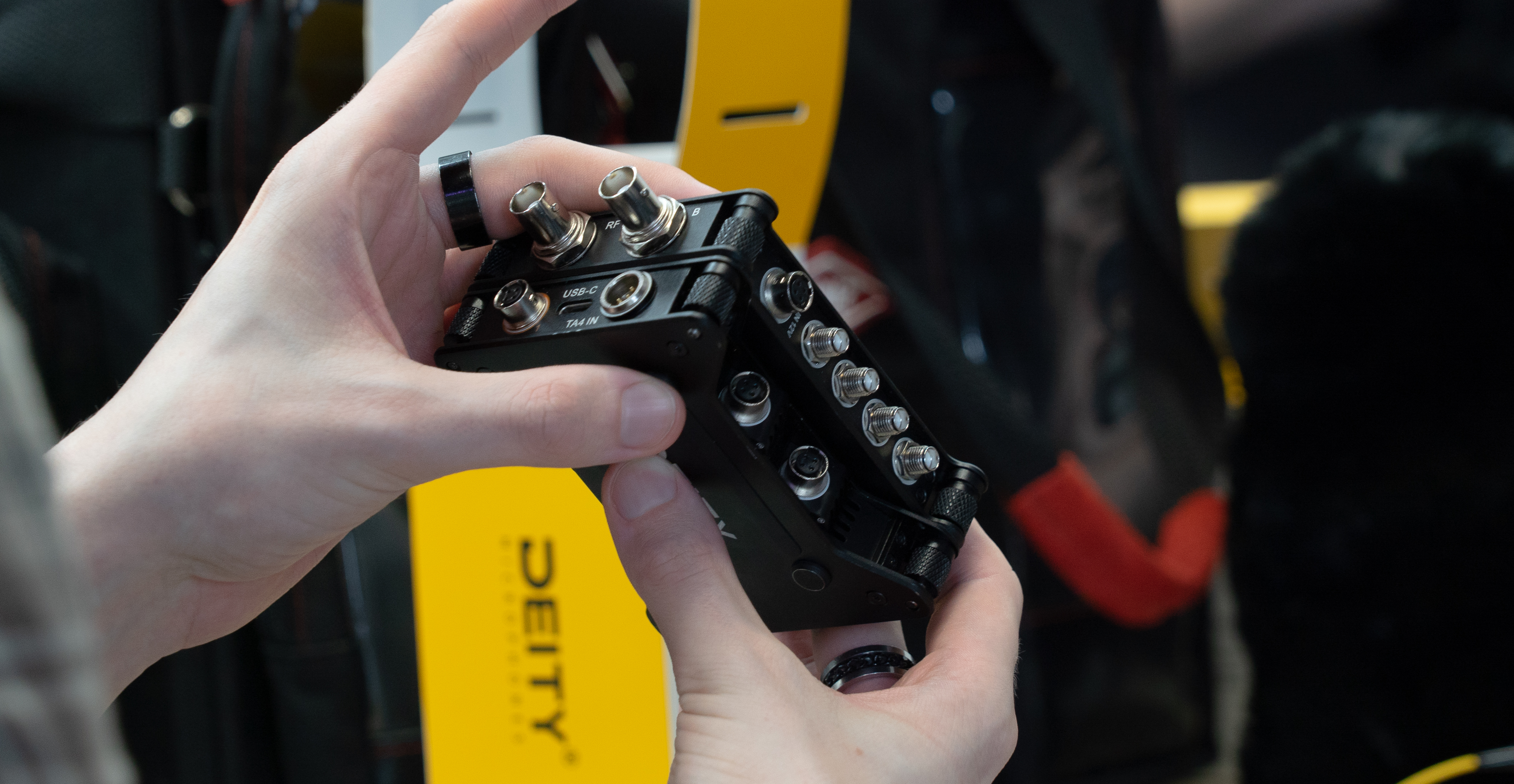 Deity Microphone SPD Mini and SRD Mini Held in hands