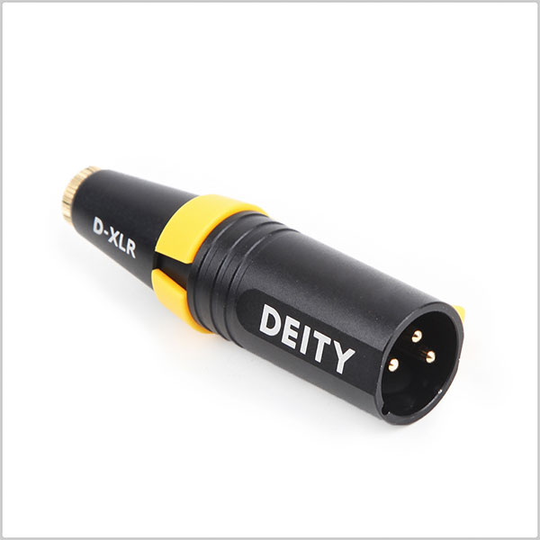 Deity D-XLR 3.5mm to XLR Adapter with Phantom to Plug-in Power Conversion