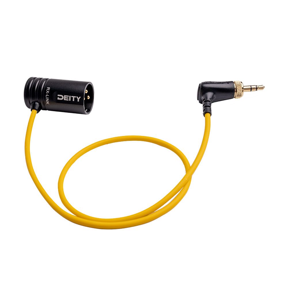 Deity RX-Link Angled XLR to Angled Locking TRS Cable-Pinknoise Systems