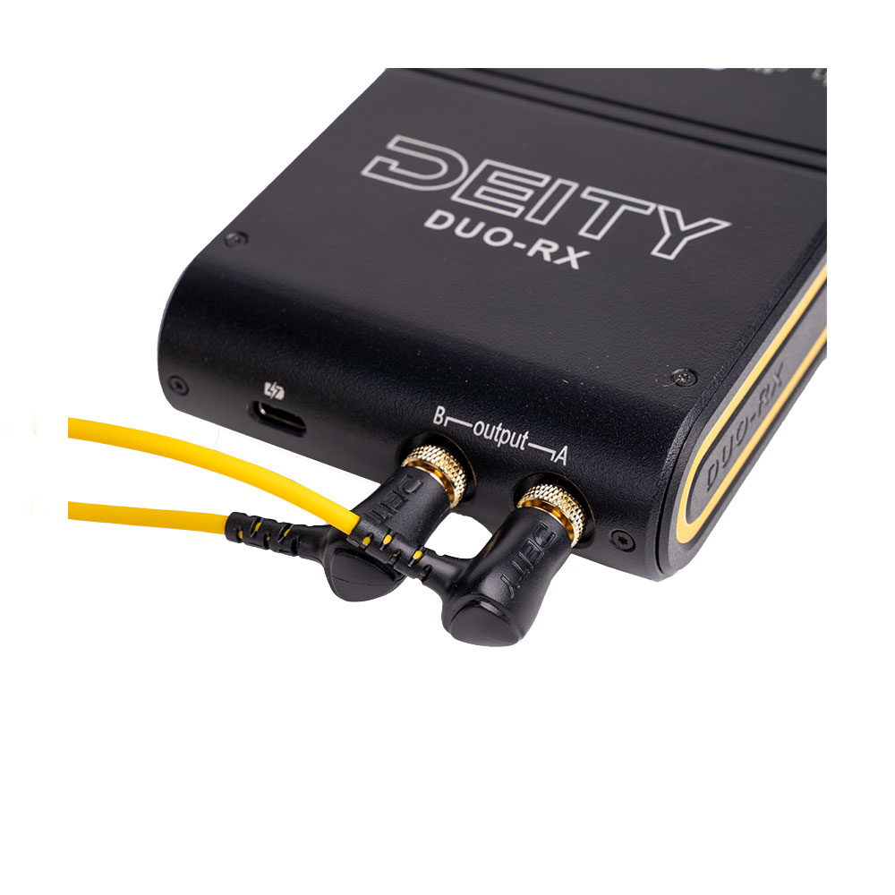 Deity RX-Link Angled XLR to Angled Locking TRS Cable-Pinknoise Systems