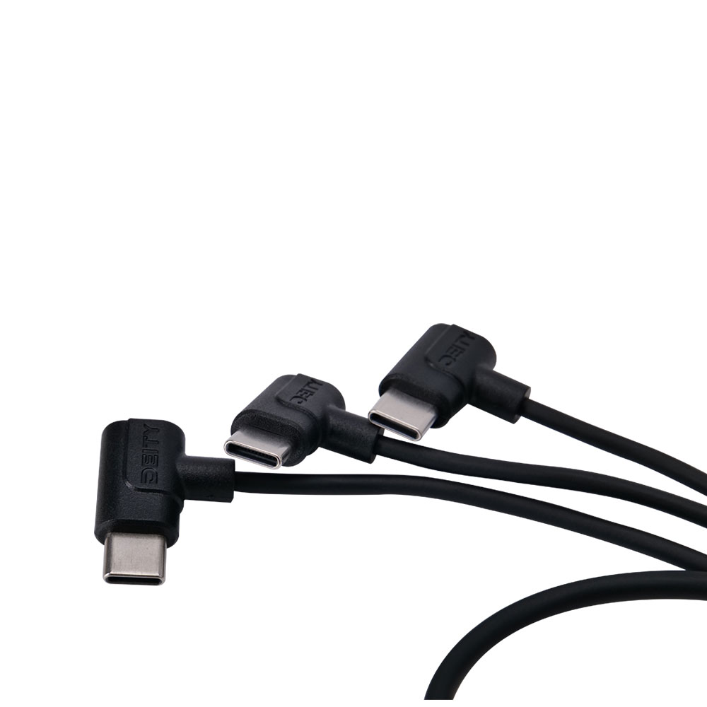 Deity SPD-HR3U 4-Pin Hirose Power Cable to 3x USB-C-Pinknoise Systems