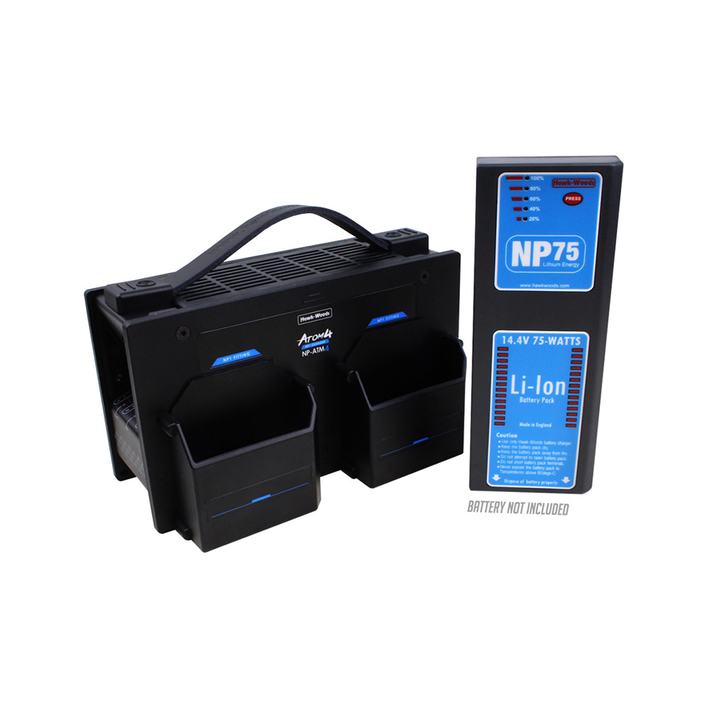 Hawkwoods NP-ATM4 ATOM 4-Channel Fast Charger for NP1 Batteries