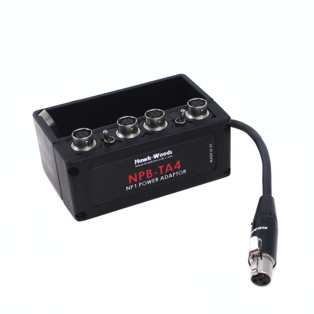 Hawkwoods NP1 Power Cup Adapters with TA4 Fly-lead for Sound Devices Scorpio (Select Variant)-Pinknoise Systems