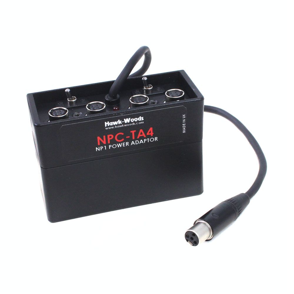 Hawkwoods NP1 Power Cup Adapters with TA4 Fly-lead for Sound Devices Scorpio (Select Variant)-Pinknoise Systems