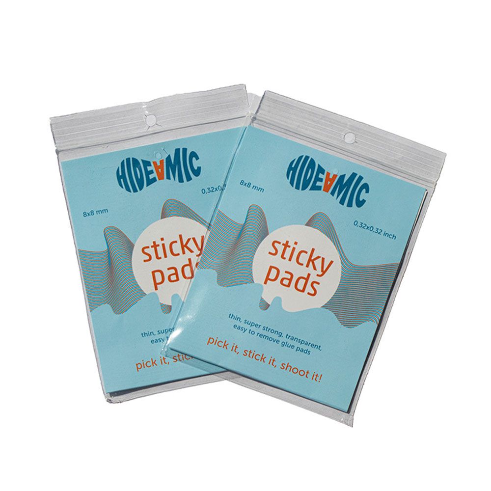 Hide-A-Mic Sticky Pad Super Adhesive Silicon Pads (40 Pack)