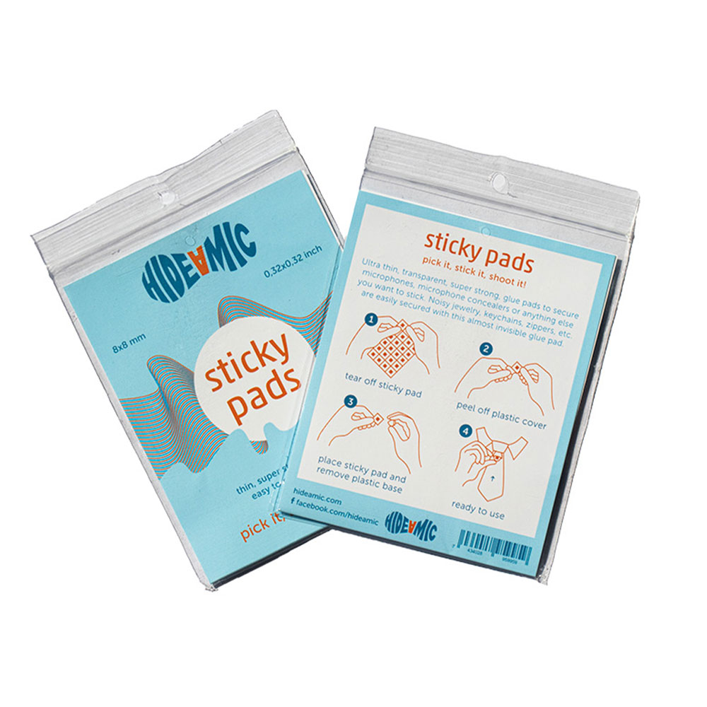 Hide-A-Mic Sticky Pad Super Adhesive Silicon Pads (40 Pack)