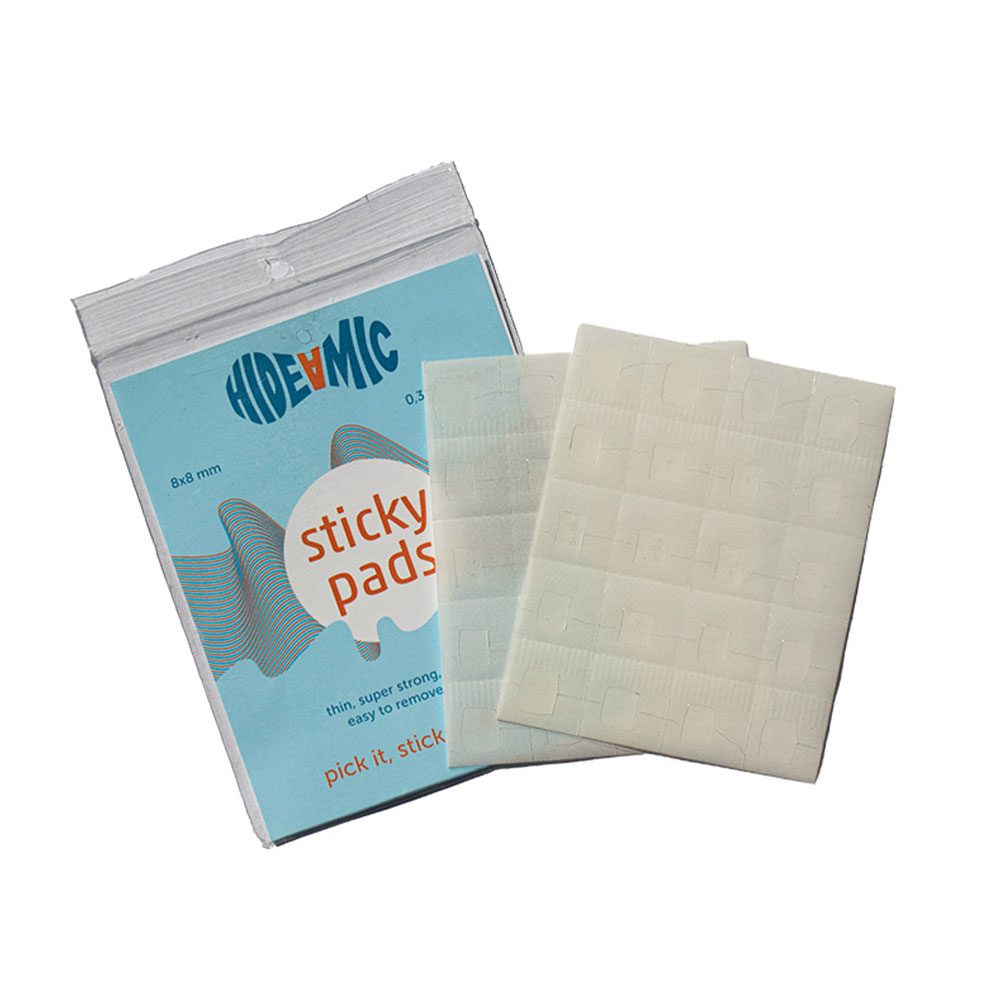 Hide-A-Mic Sticky Pad Super Adhesive Silicon Pads (40 Pack)