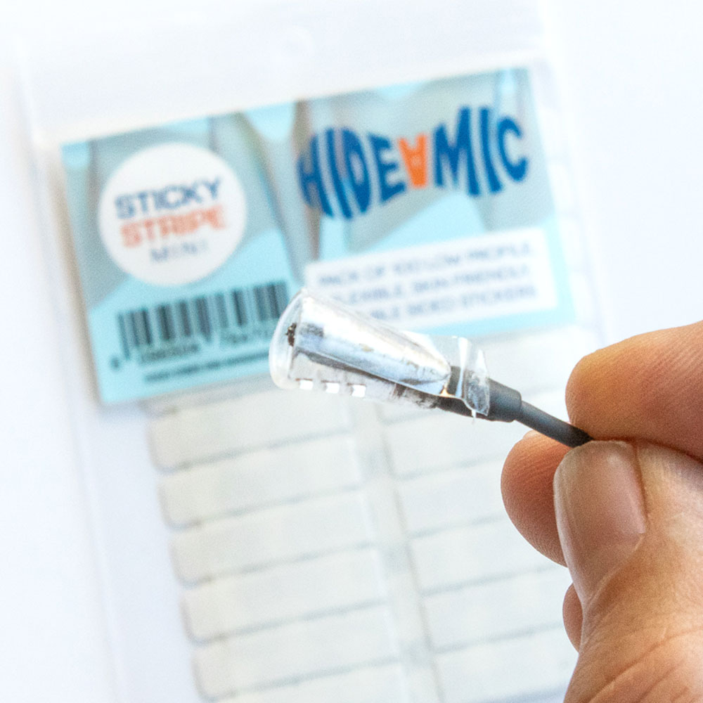 Hide-A-Mic Sticky Stripe Mini (100 Pack)