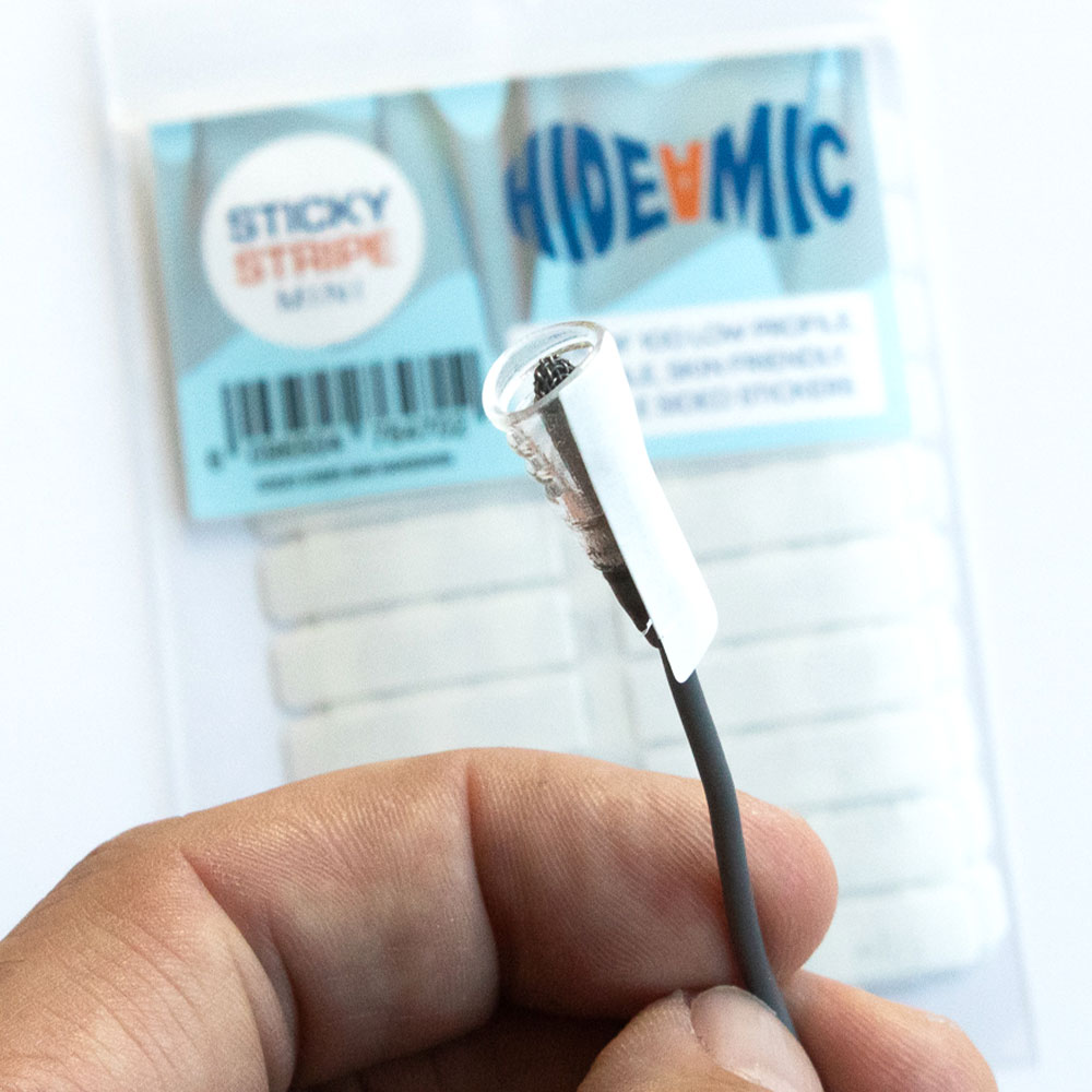 Hide-A-Mic Sticky Stripe Mini (100 Pack)