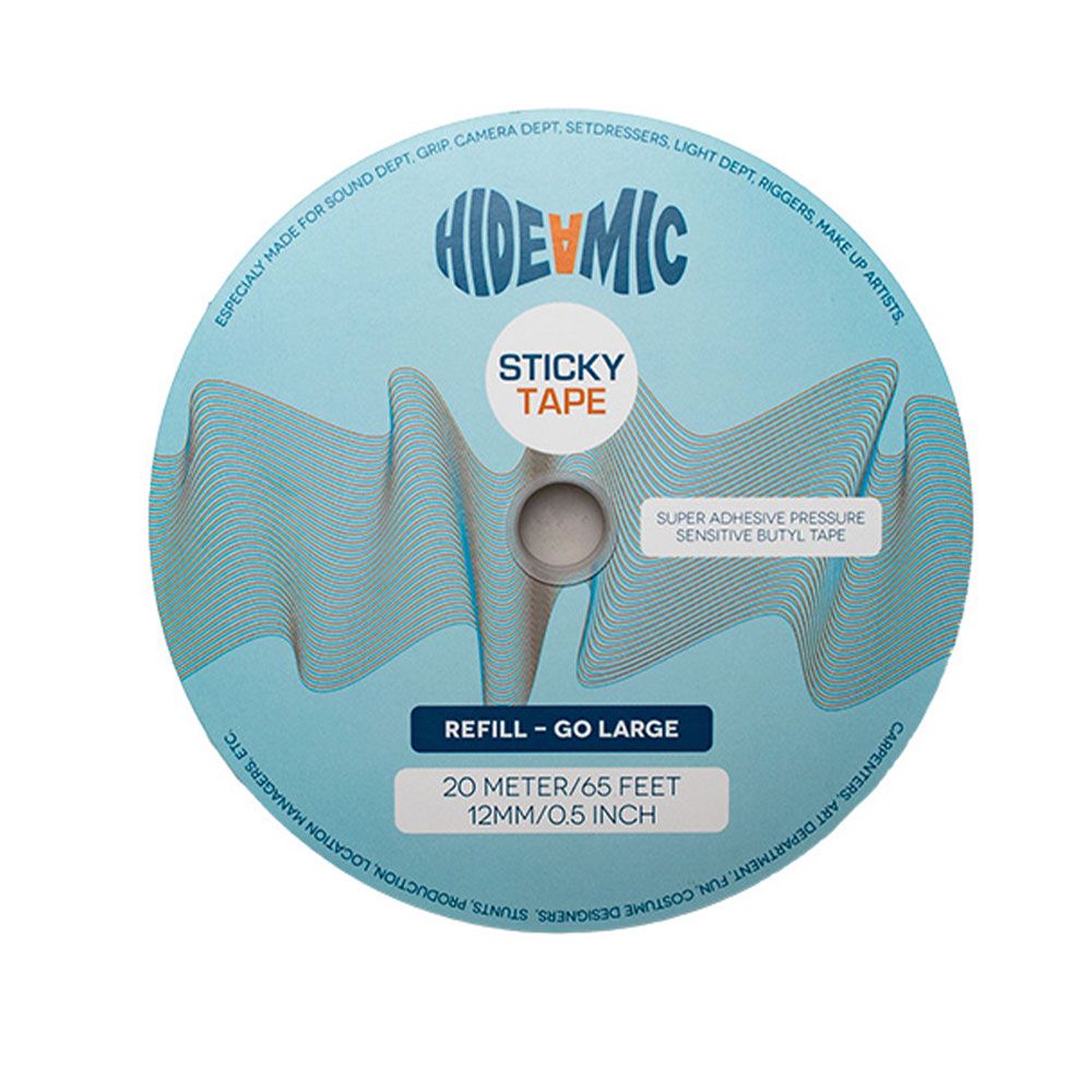 Hide-A-Mic Sticky Tape Go Large 20 Meter Tape-Pinknoise Systems