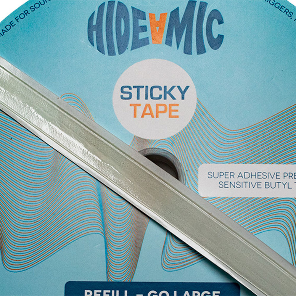 Hide-A-Mic Sticky Tape Go Large 20 Meter Tape-Pinknoise Systems