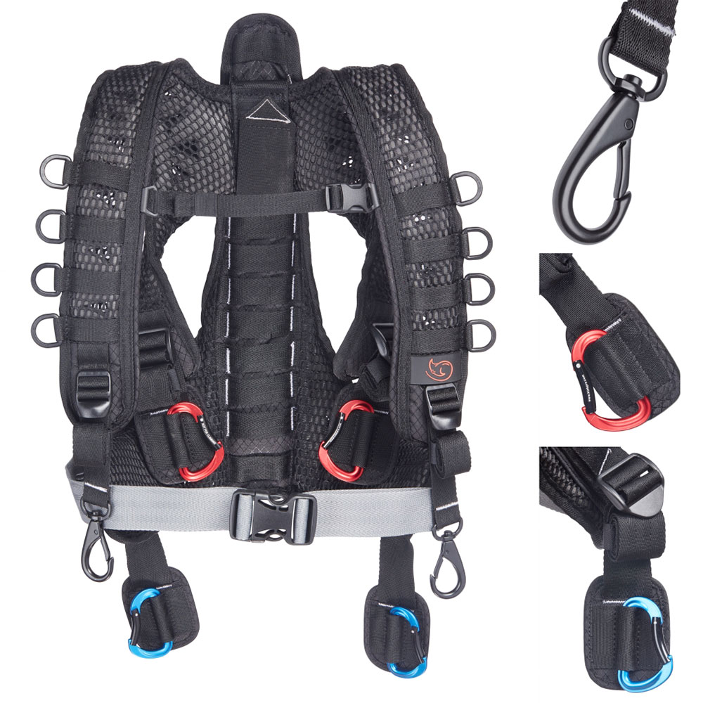 K-Tek KSHRN3 Stingray Bag Harness with Exo-spine-Pinknoise Systems