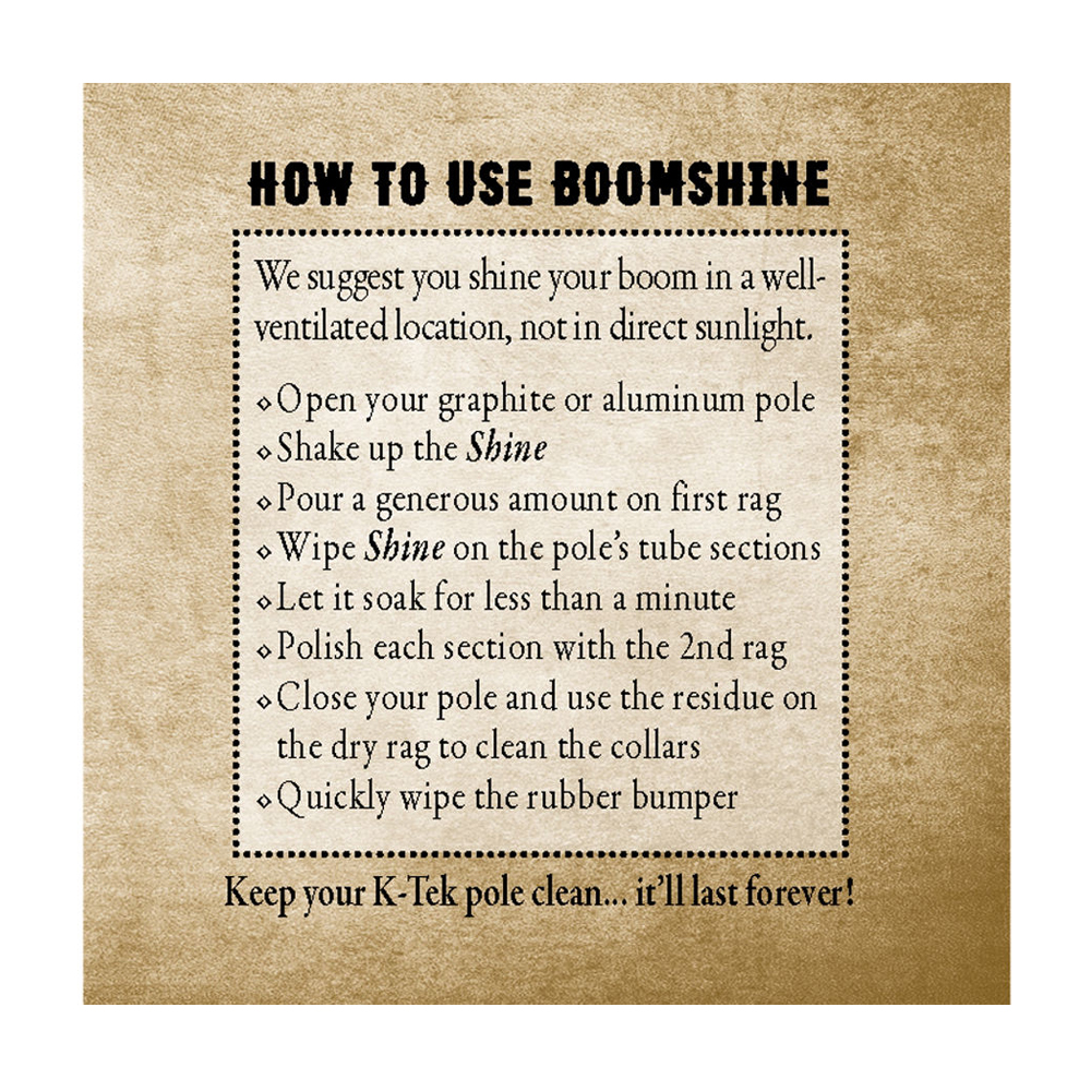 K-Tek KBOS Boomshine Boom Pole Cleaning Kit