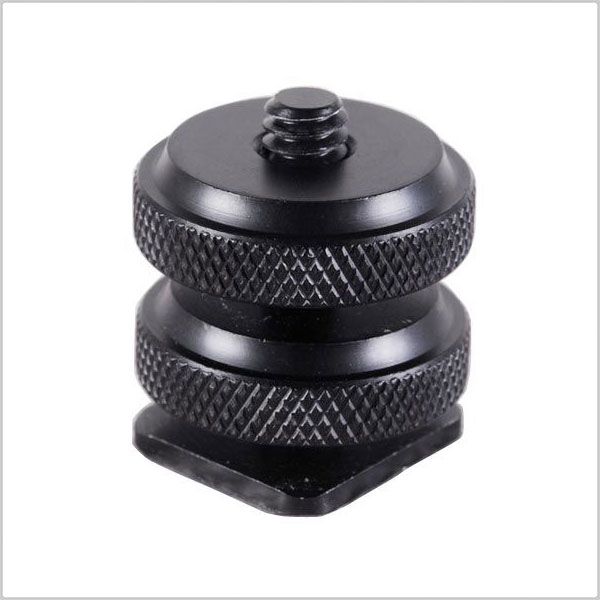 Kaavie KA-J2 Dual Nut Hot Shoe Adapter with 1/4" Camera Screw-Pinknoise Systems