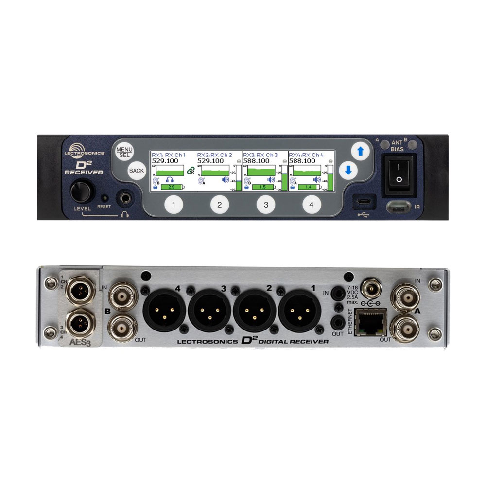 Lectrosonics DSQD 4-Channel Digital Receiver