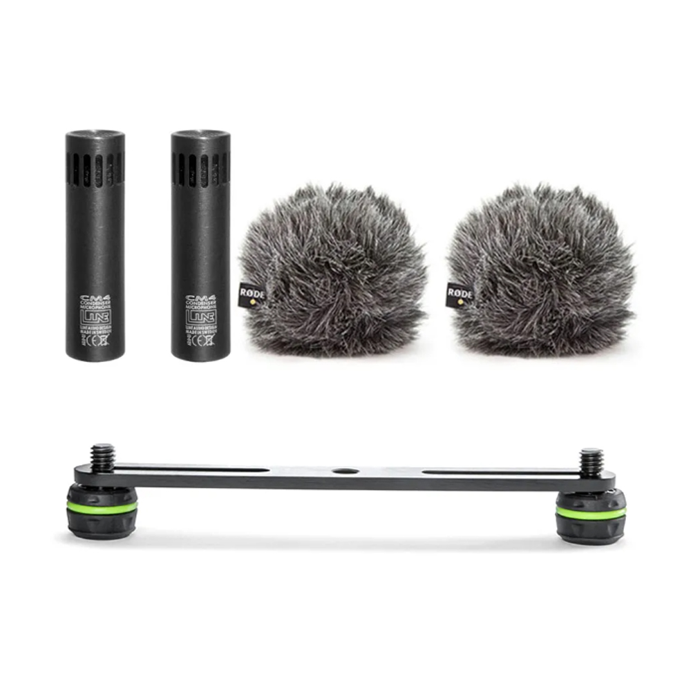 Line Audio CM4s - Rode WS8 Windshields & Gravity MS STB Stereo Bar Bundle