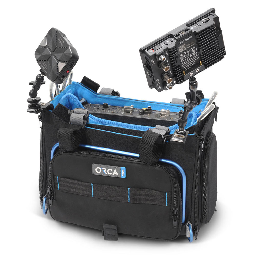 ORCA OR-152 Dual Antenna Mounting Brackets(3/8 & 1/4) for Professional Mixer Bags