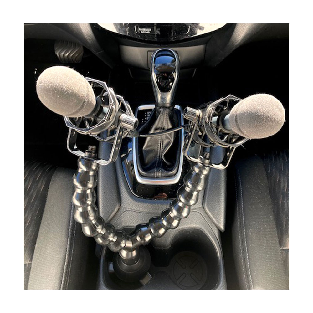 Oisphoot Duo Rig Microphone Mount for In-Car recording-Pinknoise Systems