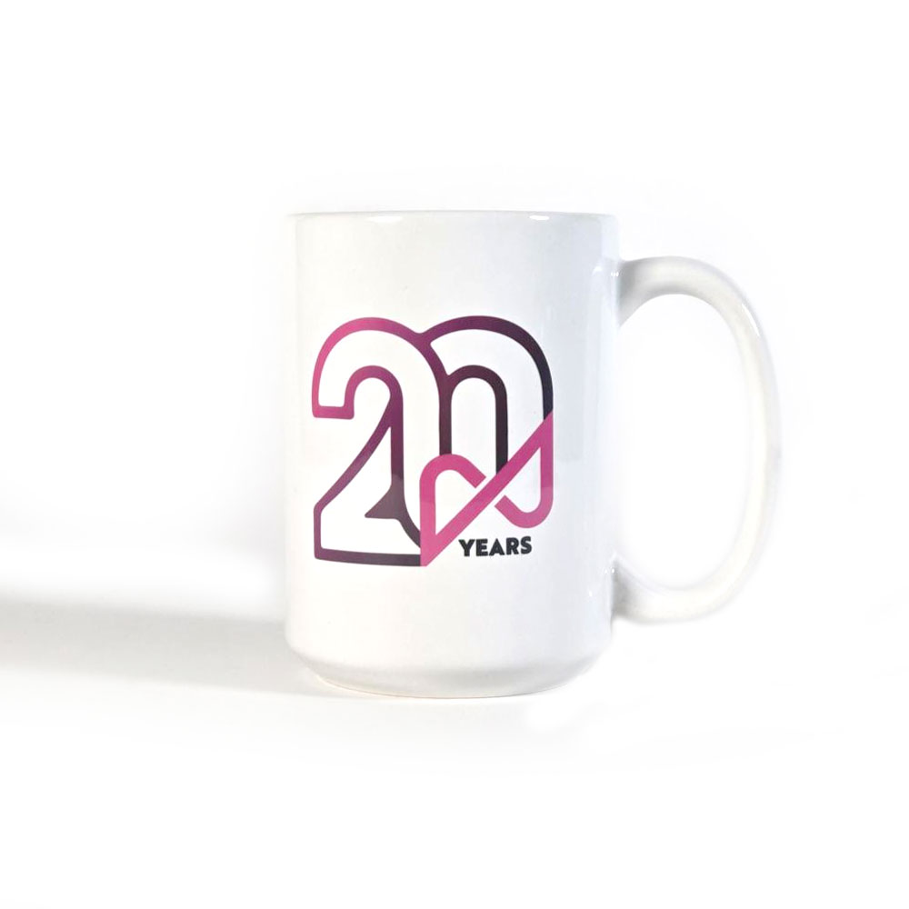 Pinknoise Systems Mug (20th Anniversary)