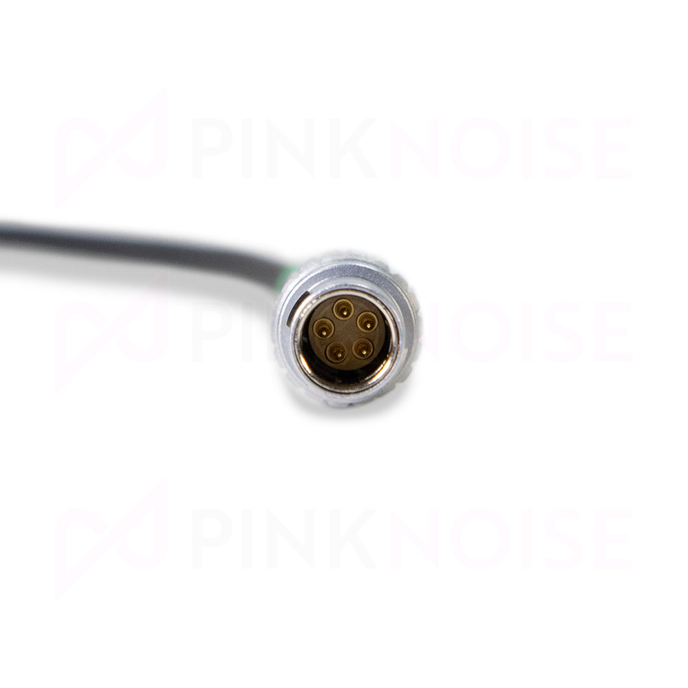 Pinknoise Custom BNC RA to 5-Pin Lemo T/C In 60cm Cable for Timecode