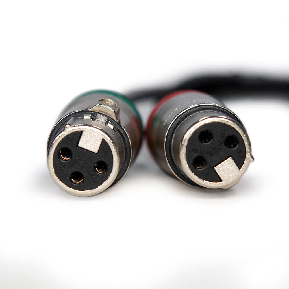 Pinknoise Custom One Piece Loom - 3 Pin XLRM to 3 Pin XLRF & 3.5mm Return