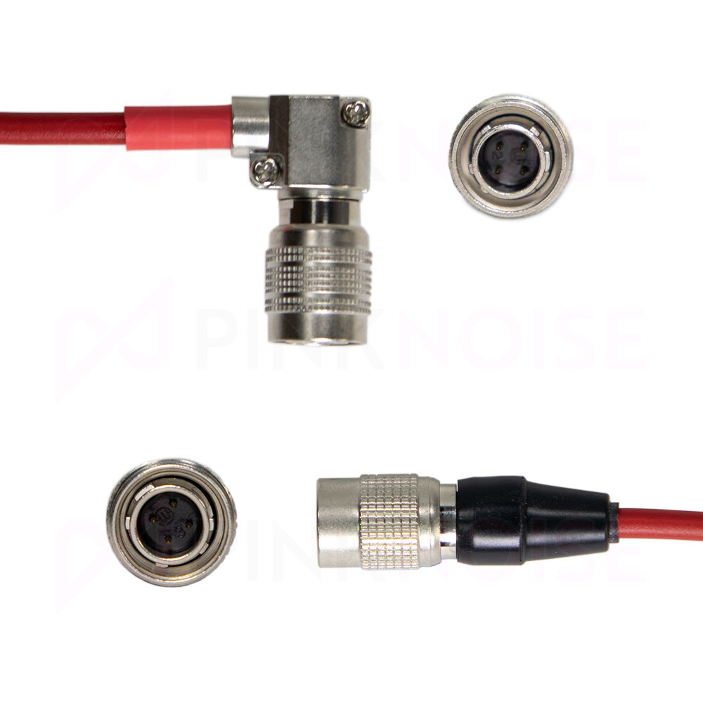 Pinknoise Custom Output & Power Cable Set for Wisycom MCR54 (BPA54 Bottom Plate)