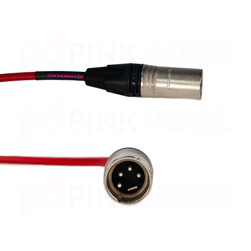 Pinknoise Custom Power Cable Locking DC 2.5 - 4-pin XLR-Pinknoise Systems