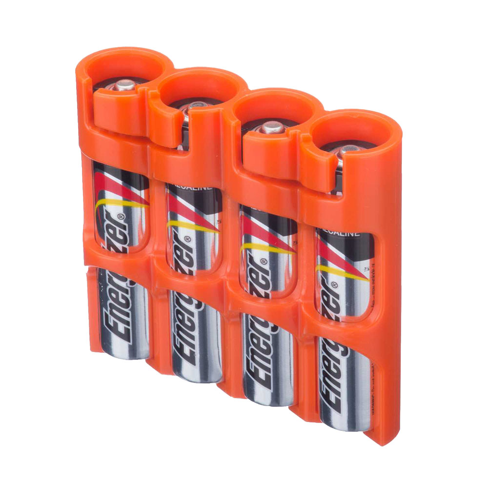 Powerpax 4-Pack AAA Battery Caddy (Various Colours)