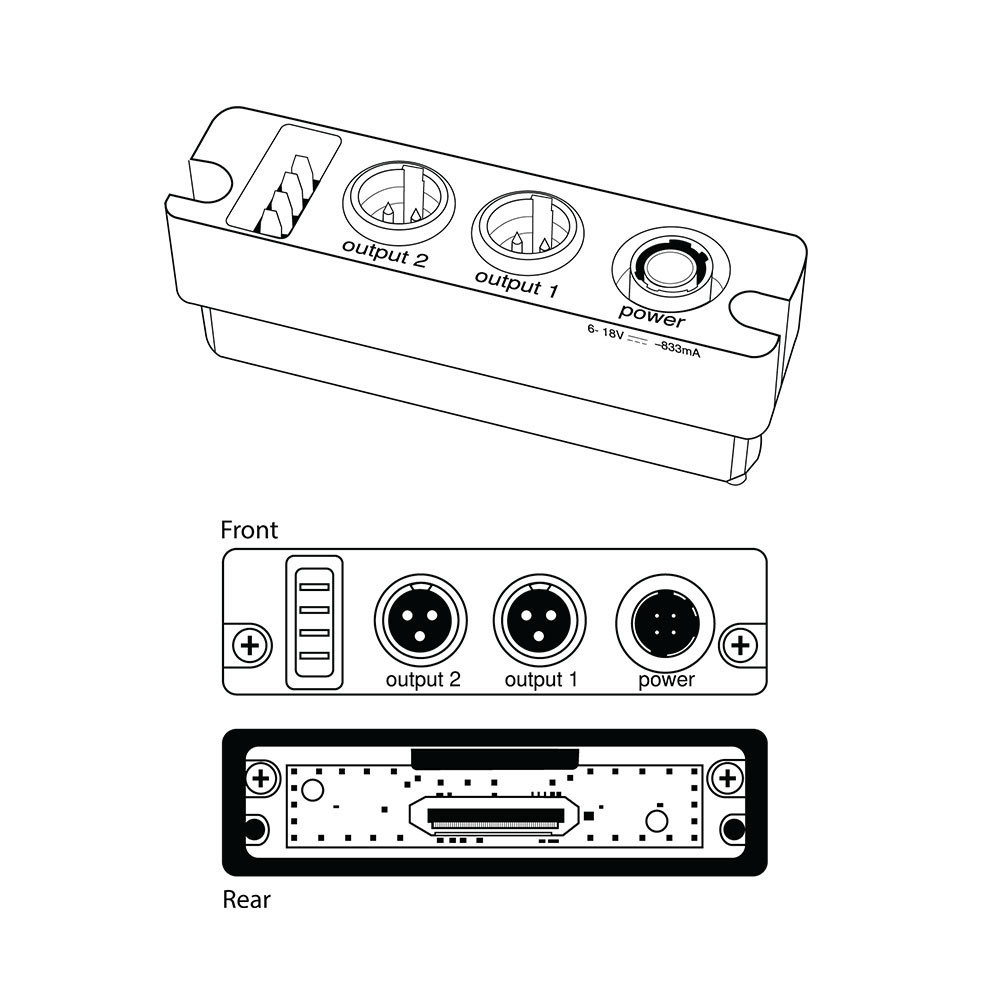 Shure ADX5BP Backplates for ADX5D