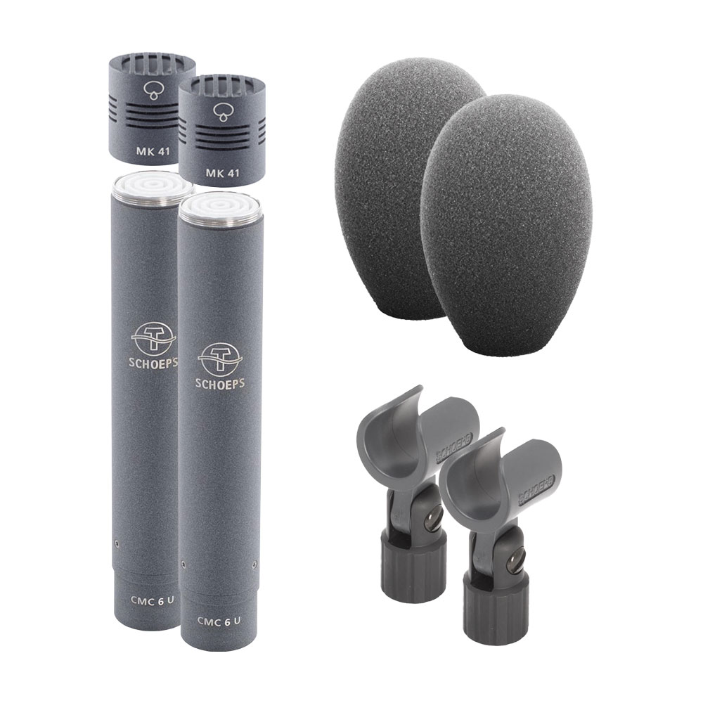 Schoeps CMC 641 Stereo Set w/ 2x MK 41 Capsules & CMC6 Preamps-Pinknoise Systems