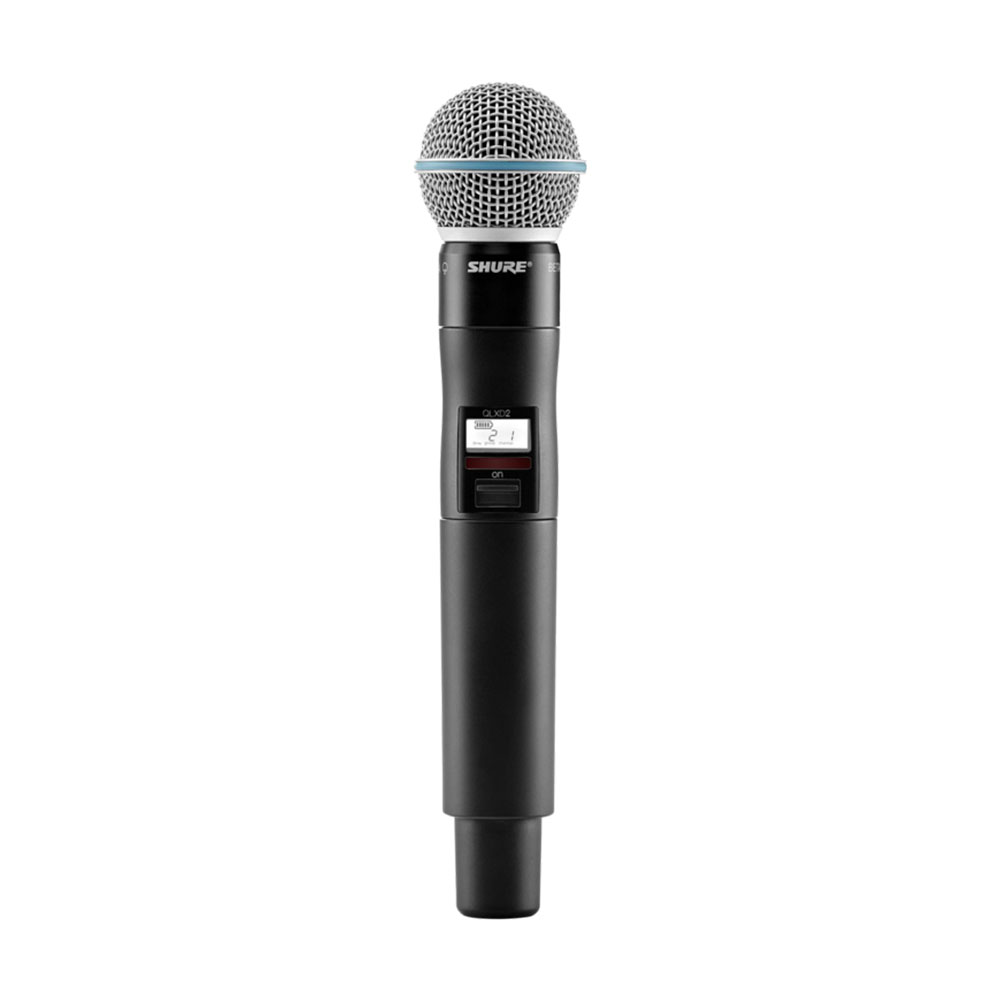 Shure Beta 58A with QLXD2 Handheld Transmitter