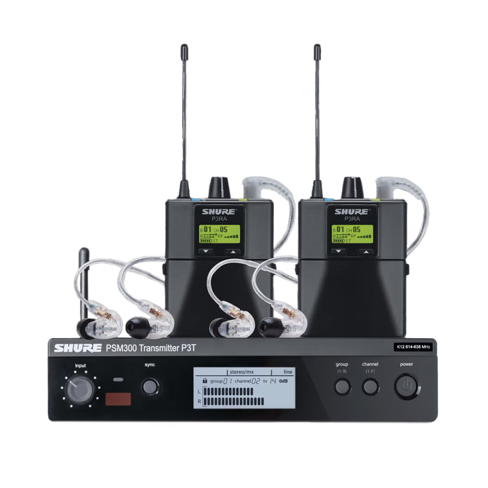 Shure PSM300 Twinpack Pro Wireless System - K3E(606-630 MHz)