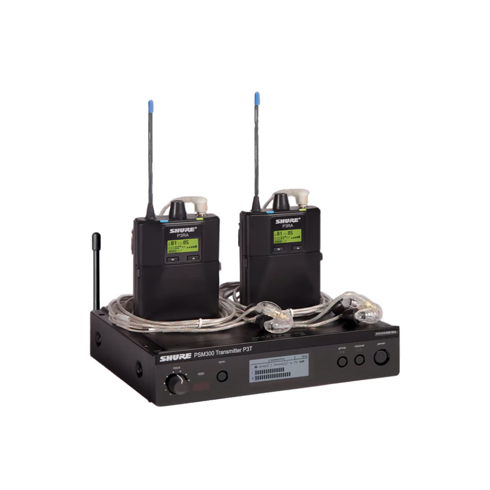 Shure PSM300 Twinpack Pro Wireless System - K3E(606-630 MHz)