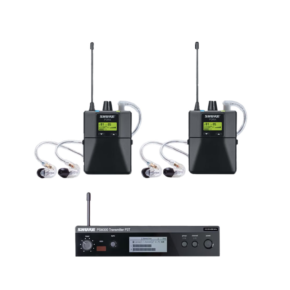 Shure PSM300 Twinpack Pro Wireless System - K3E(606-630 MHz)