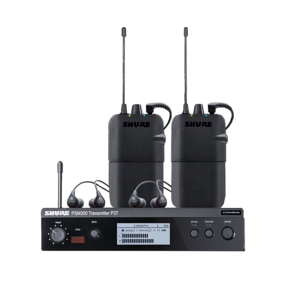 Shure PSM300 Twinpack Wireless System - K3E(606-630 MHz)
