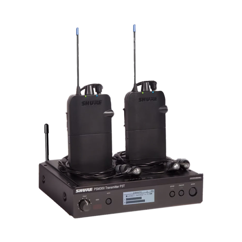 Shure PSM300 Twinpack Wireless System - K3E(606-630 MHz)
