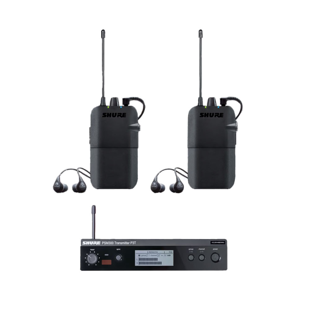 Shure PSM300 Twinpack Wireless System - K3E(606-630 MHz)
