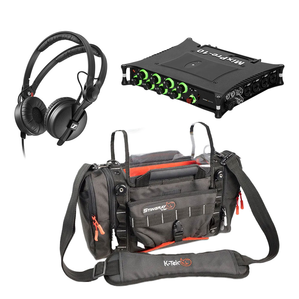Sound Devices MixPre 10 with K-Tek Sound Bag & Headphones