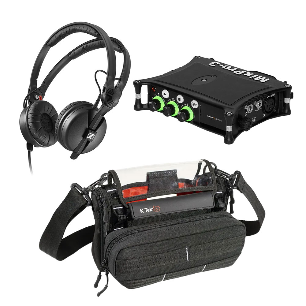 SoundDevices MixPre 3 with K-Tek Sound Bag & Headphones