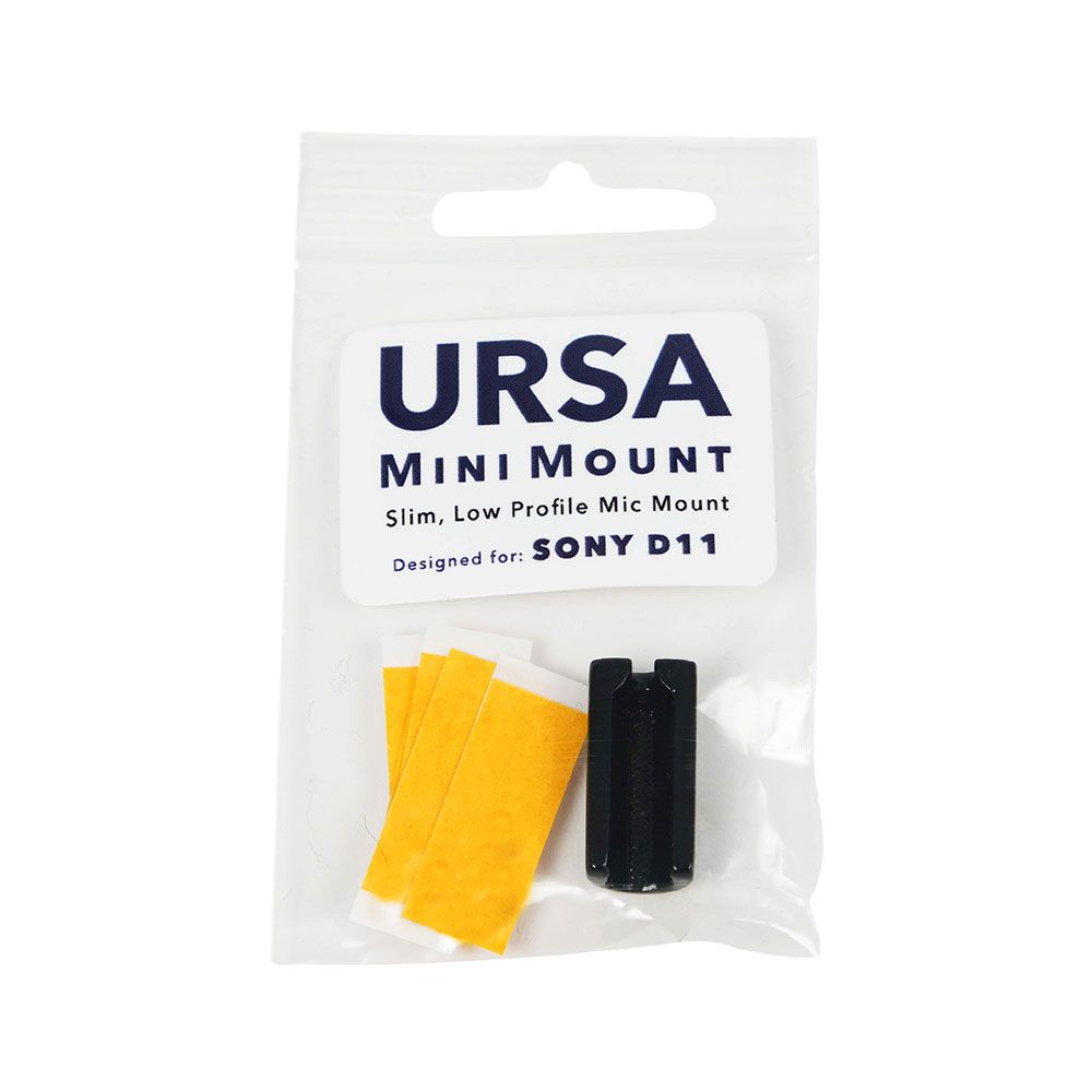 URSA Mini Mount Low Profile Lavalier Mounting Solution for Sony ECM-V1-Pinknoise Systems