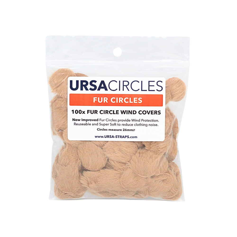 URSA Fur Circles Mini Windshields for Lavalier Microphone (Pack of 100)