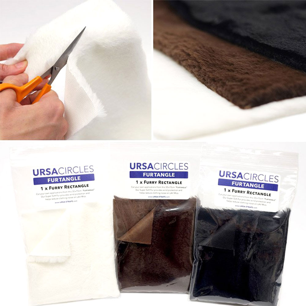 URSA FurTangle 30 x 15cm Furry Rectangle for Custom Windshield Applications