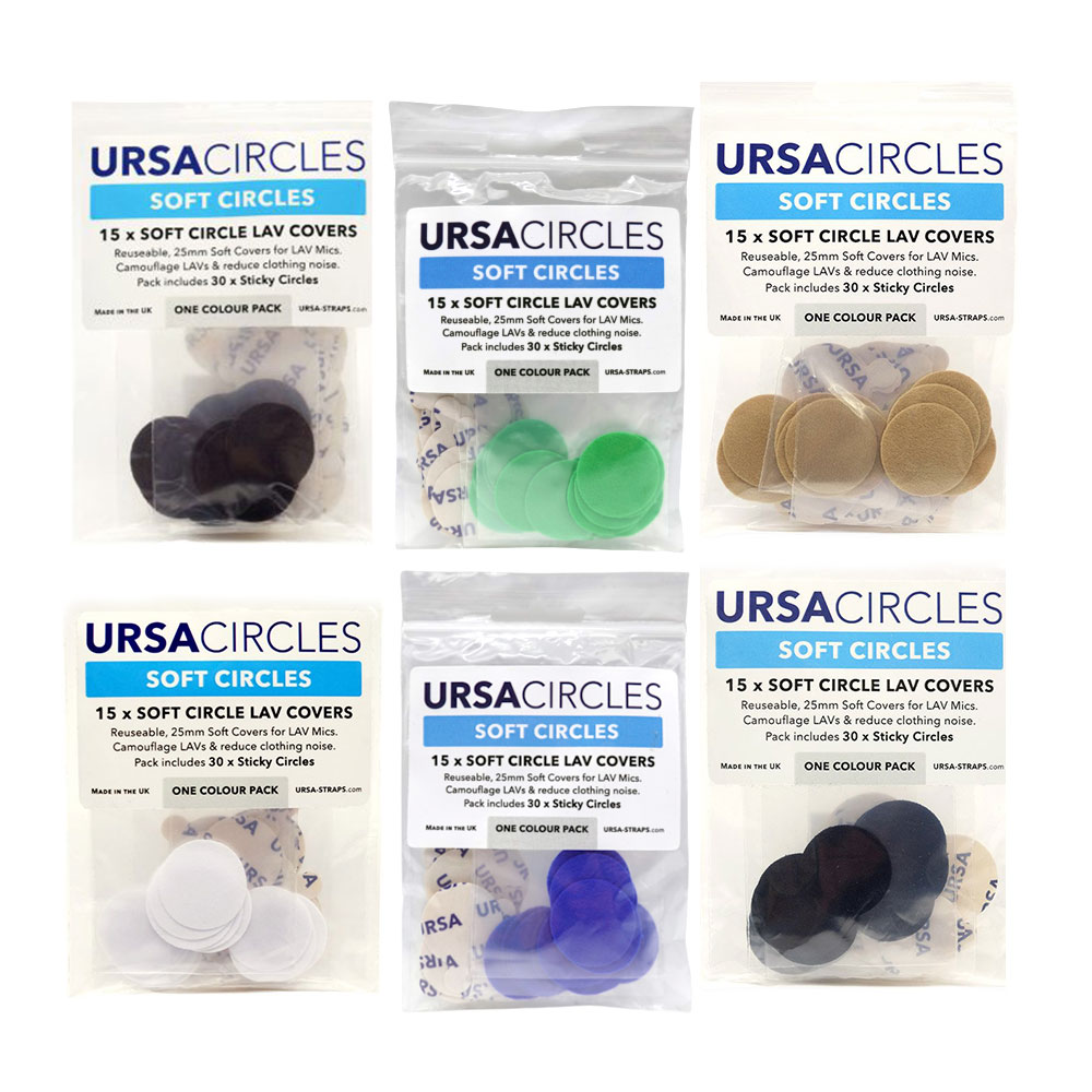 URSA Soft Circles Lavalier Microphone Covers (15 Pack)