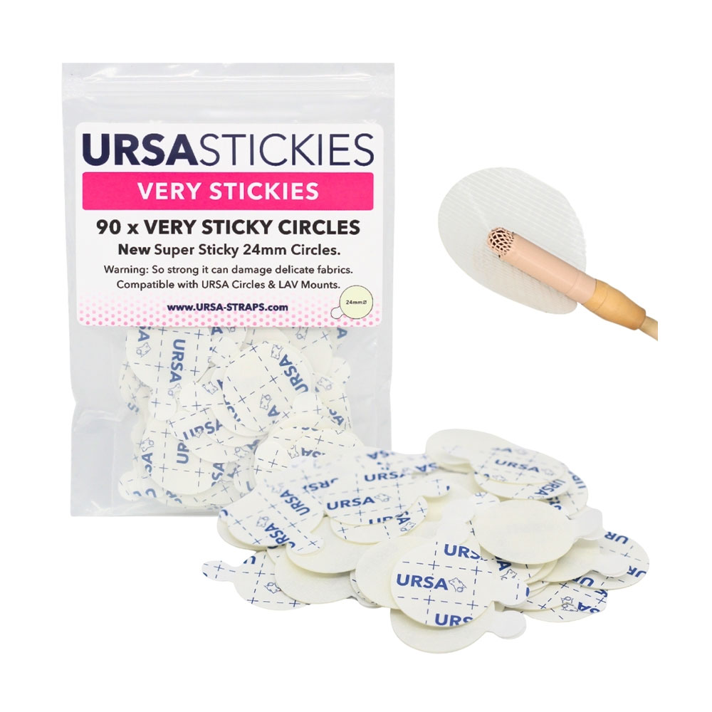 URSA Very Sticky Circles for Lavalier Microphones (Pack of 90)
