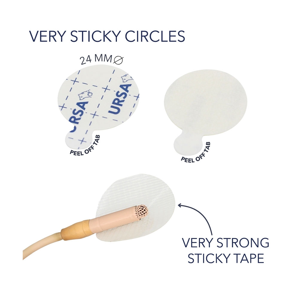 URSA Very Sticky Circles for Lavalier Microphones (Pack of 90)