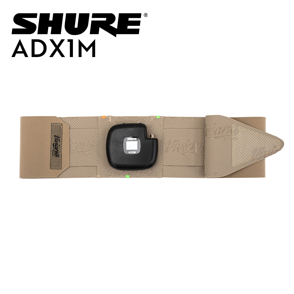 Viviana Extreme Double Pouch Waist Belt for Shure ADX1M-Pinknoise Systems