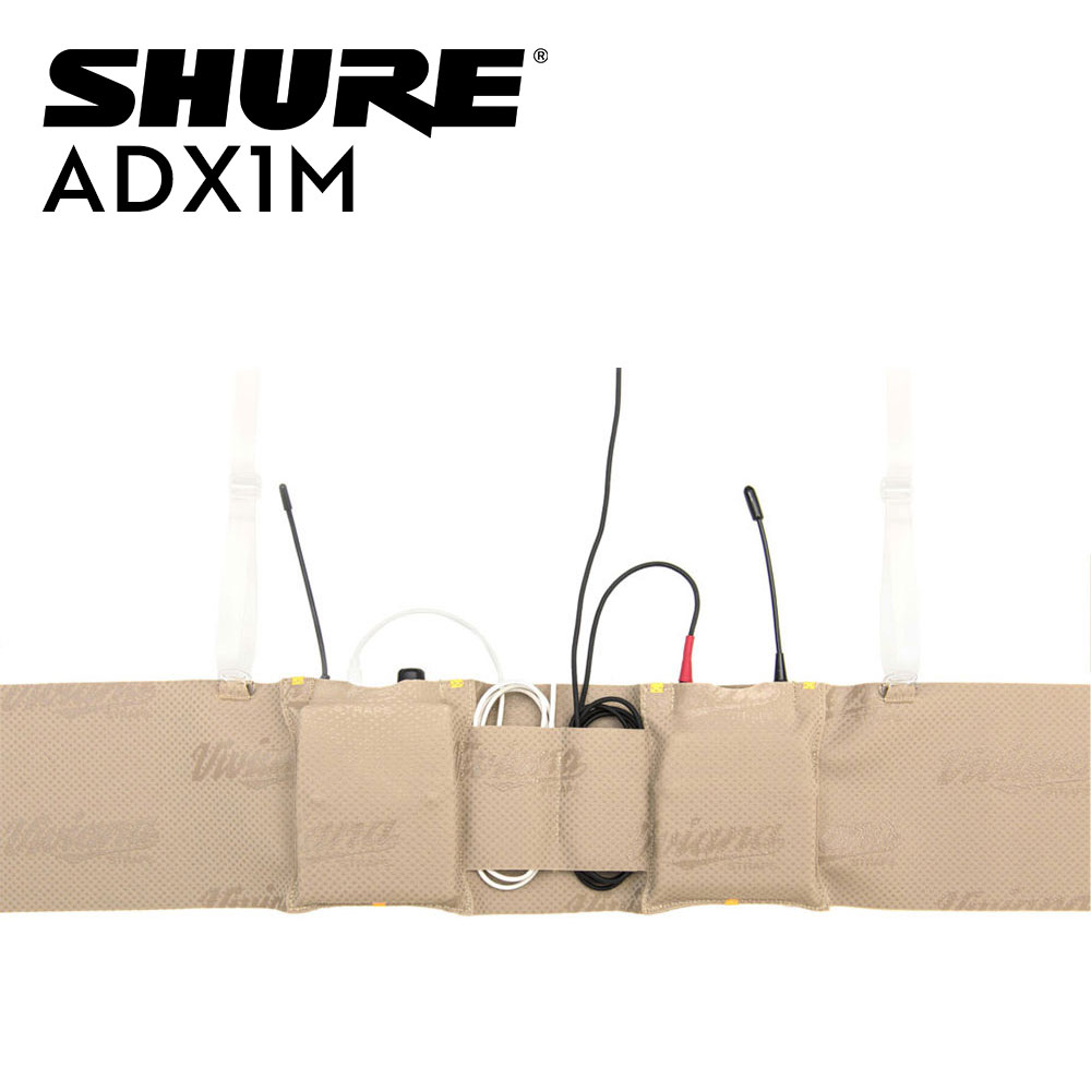 Viviana Extreme Double Pouch Waist Belt for Shure ADX1M-Pinknoise Systems