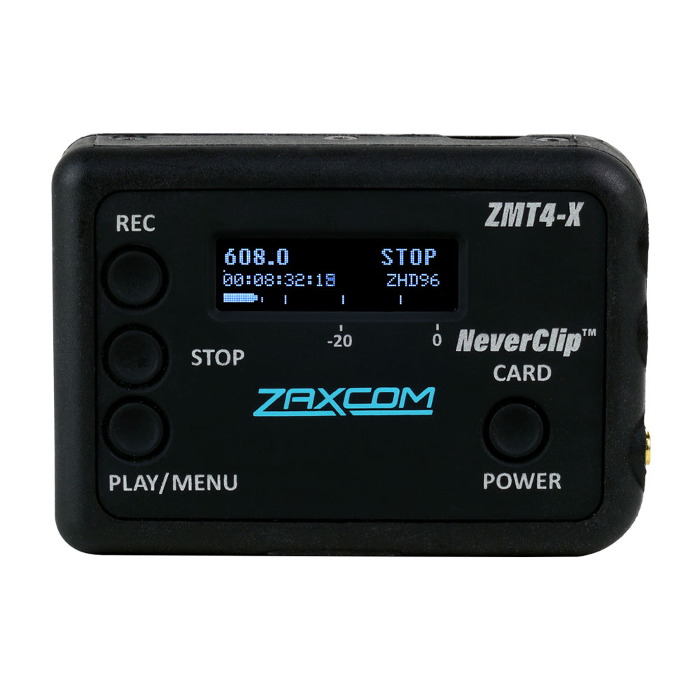 Zaxcom ZMT4-X Ultra Small Digital Wideband Transmitter w/ Internal Recording-Pinknoise Systems