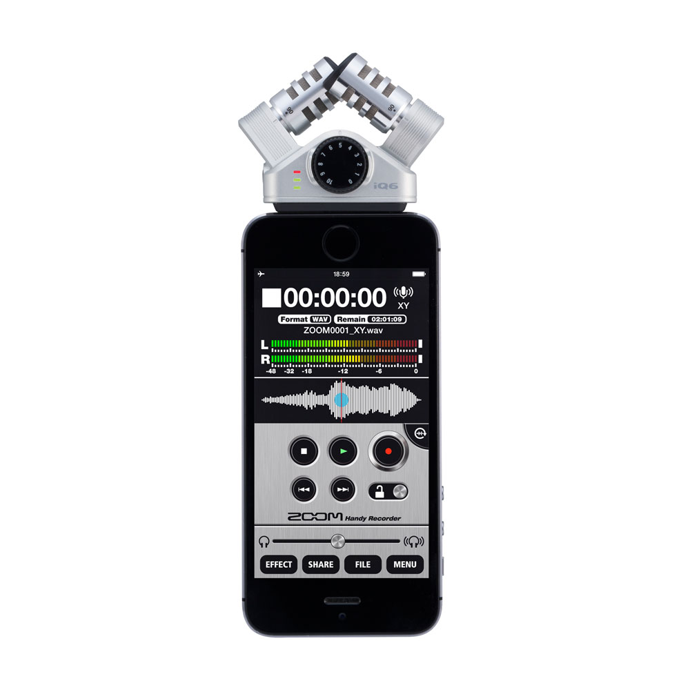 Zoom iQ6 Stereo X/Y Microphone for iOS Devices