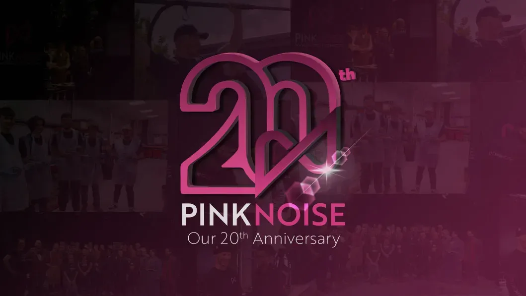 Pinknoise Systems 20th Anniversary with Team and Customers